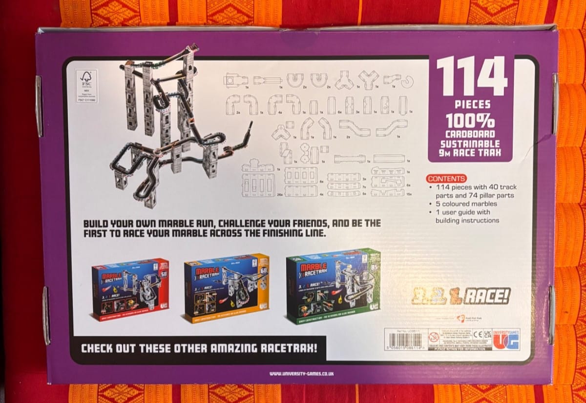 Marble Race Trax 114 Pieces 3D Puzzle - Brand new unopened