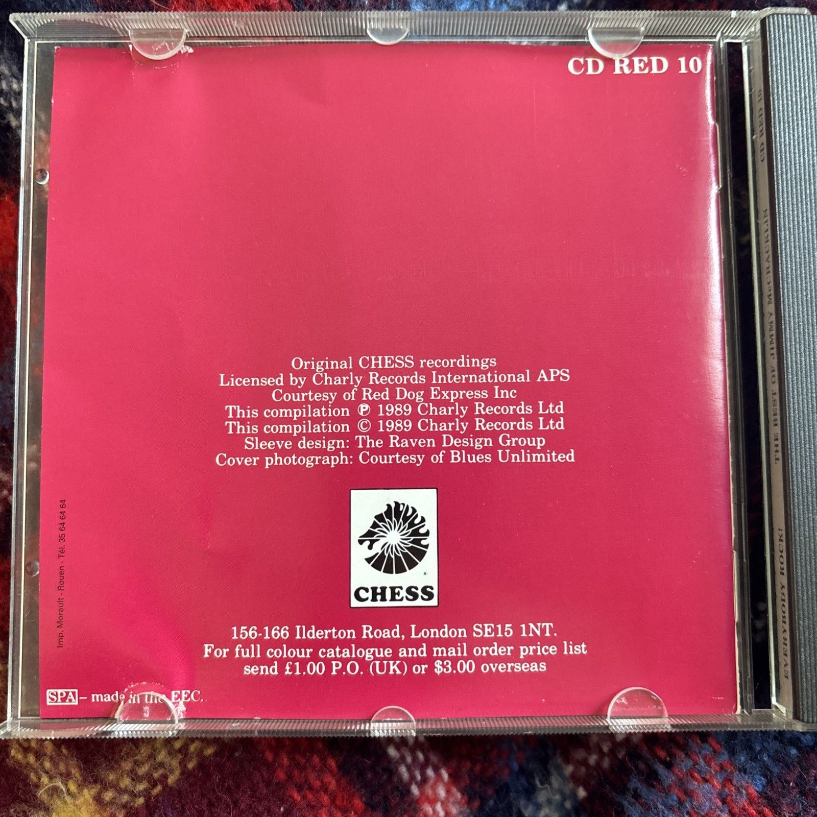 Jimmy McCracklin - Everybody Rock - The Best of CD (1988 Charly/Chess R&B)