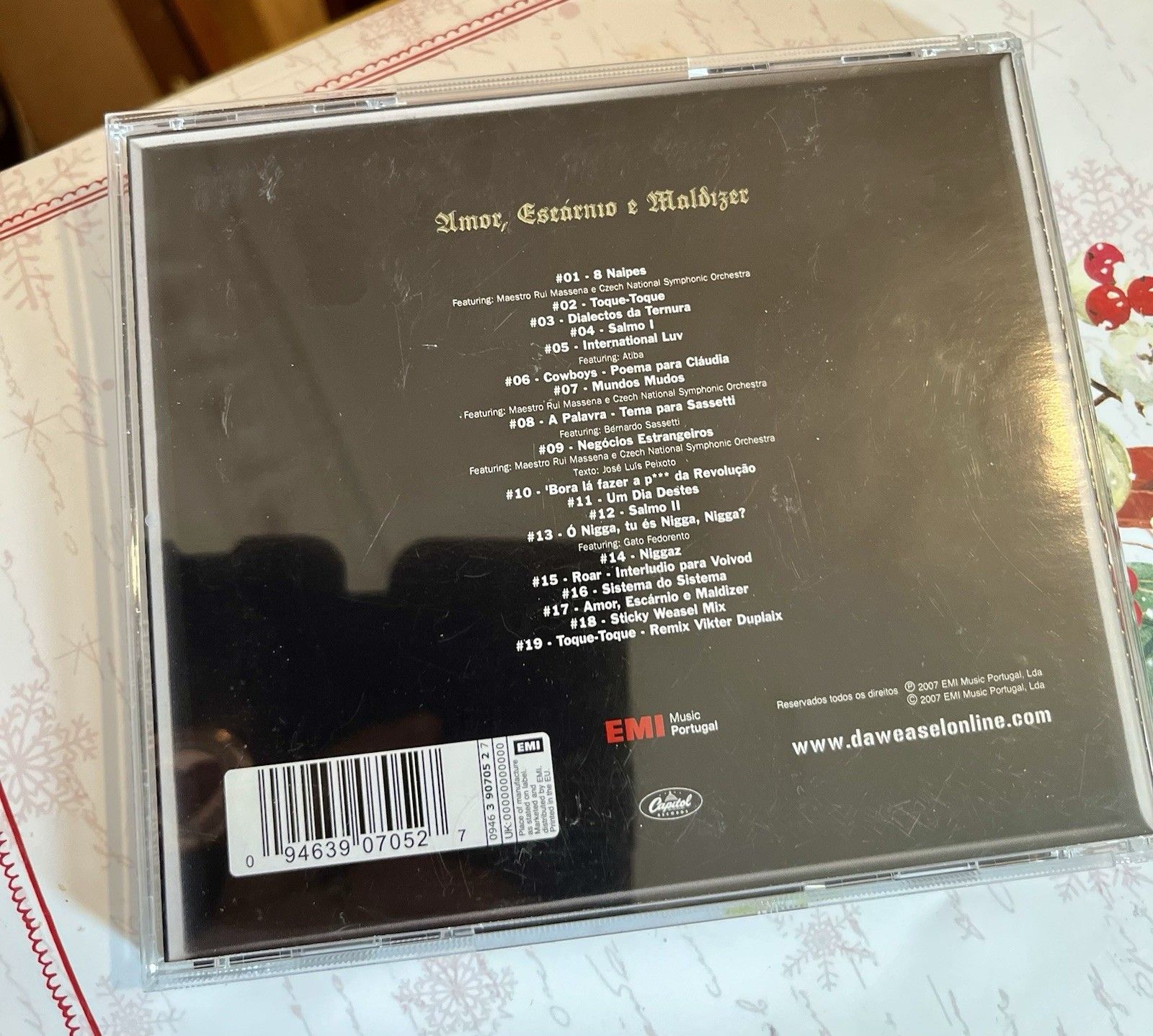 Da Weasel – Amor, Escárnio E Maldizer Album CD EMI Music Portugal – 094639070527
