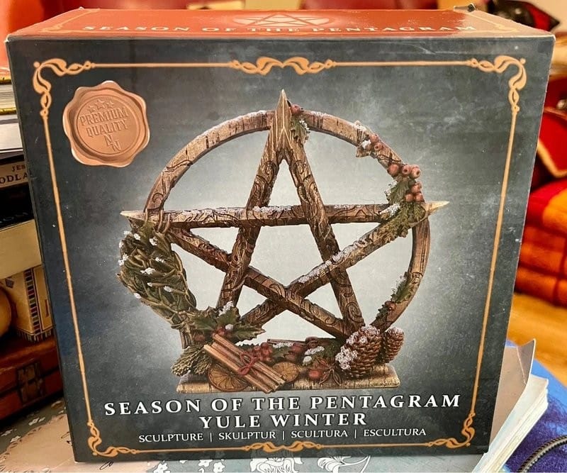 Nemesis Now Season Of The Pentagram Yule Winter Figurine Pagan Gothic Boxed