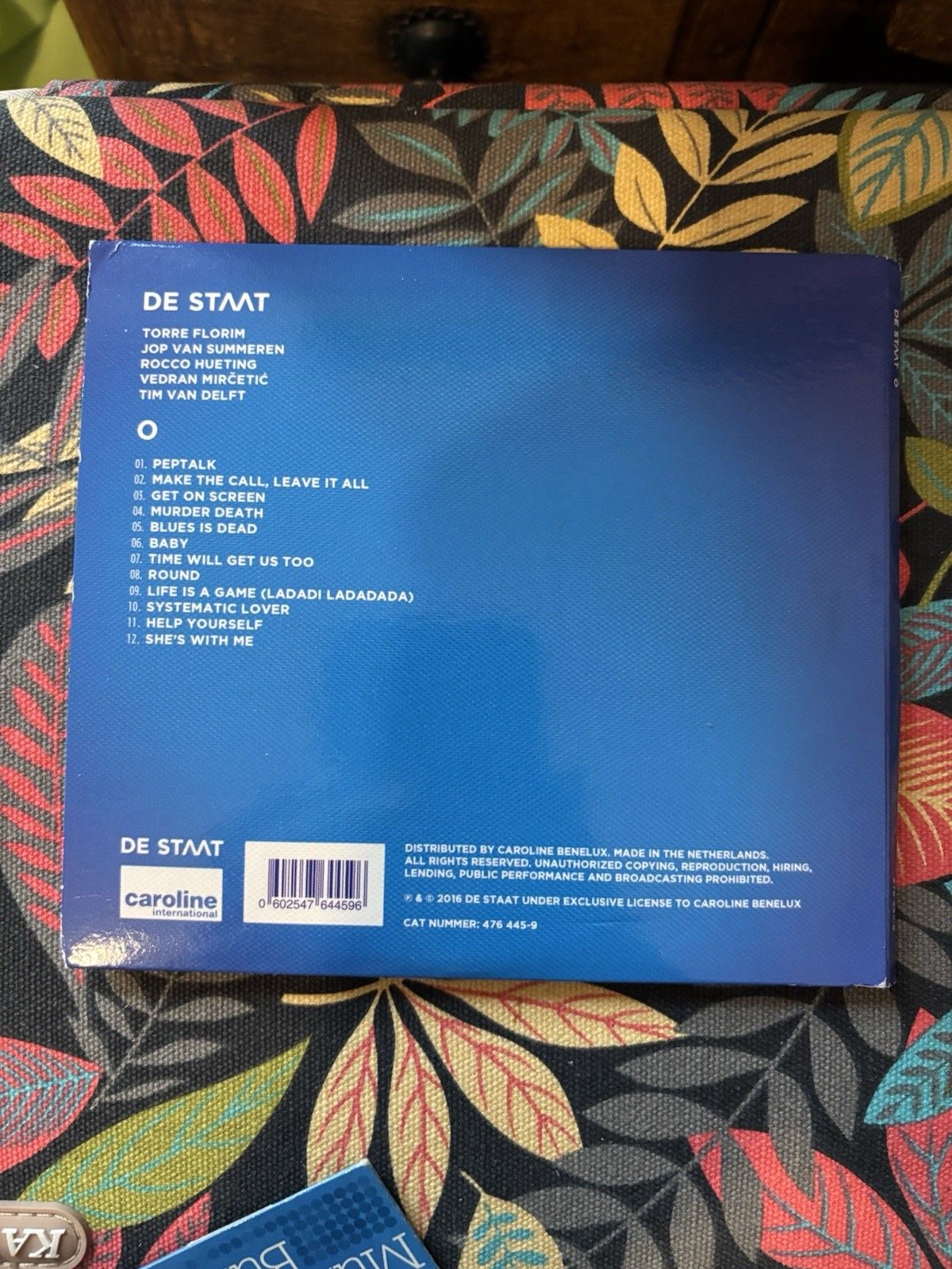 O.  De Staat Album cd 2016 476 445-9