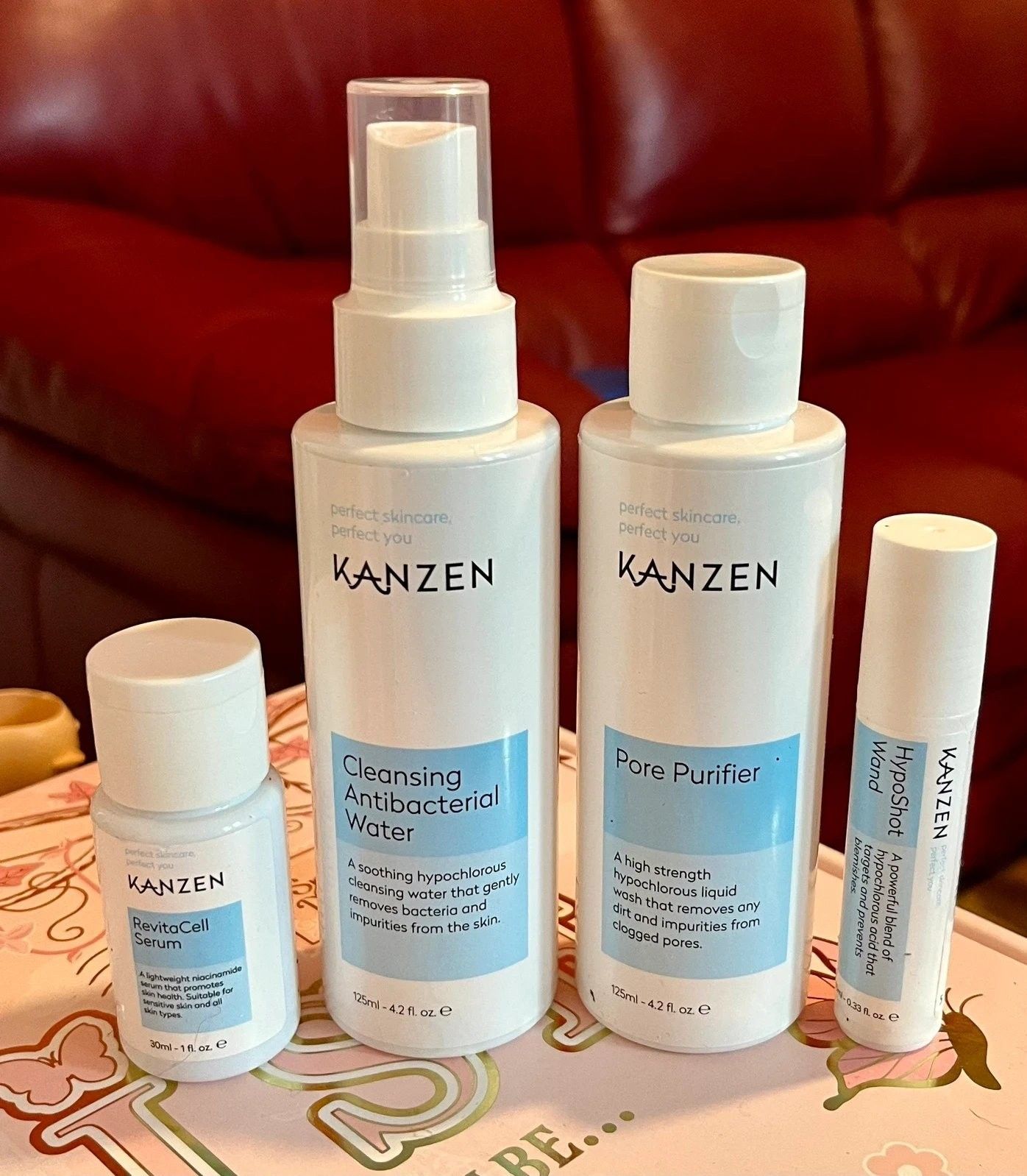 Kanzen Skincare Bundle Hyposhot Wand Pore Purifier Revitocell Serum - New