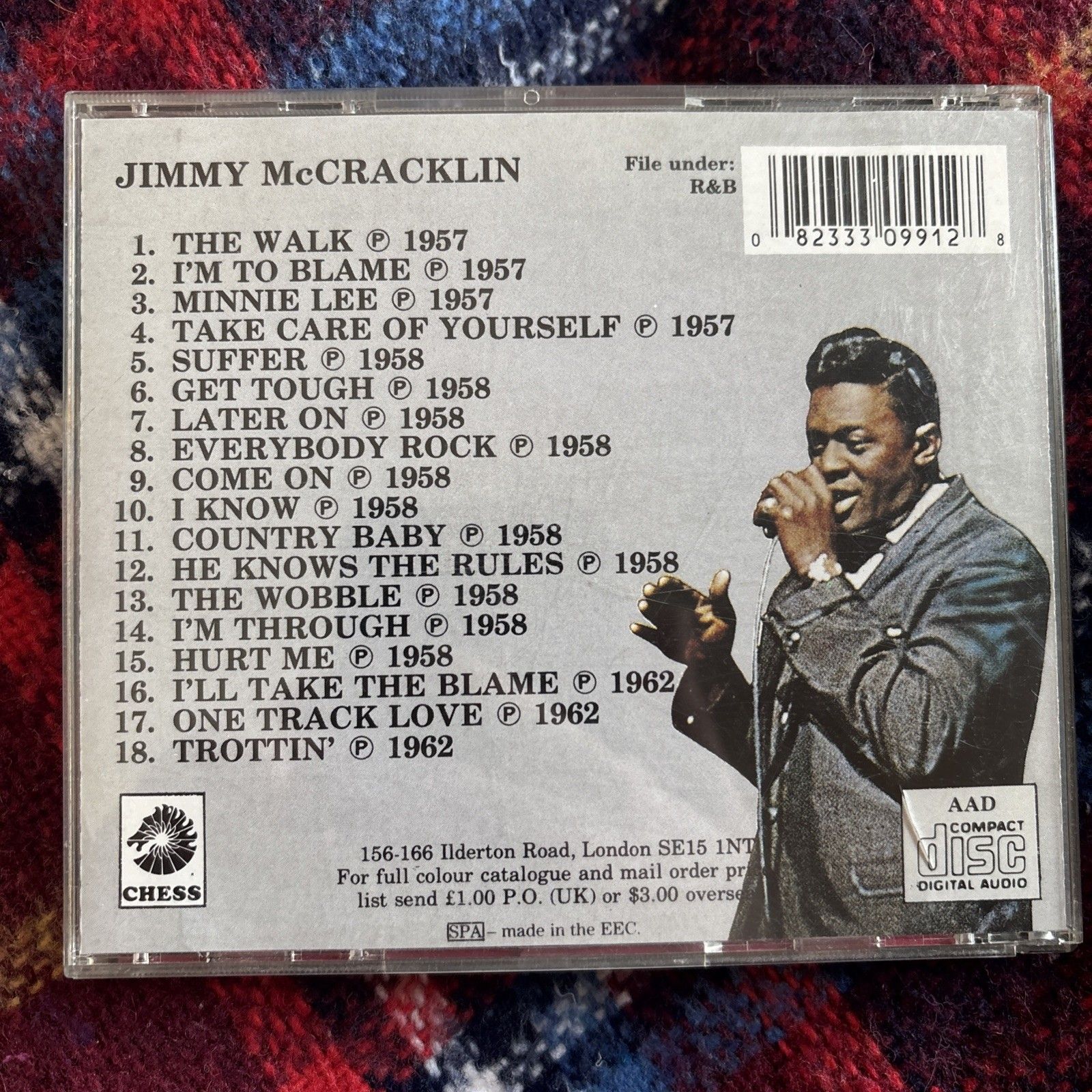 Jimmy McCracklin - Everybody Rock - The Best of CD (1988 Charly/Chess R&B)