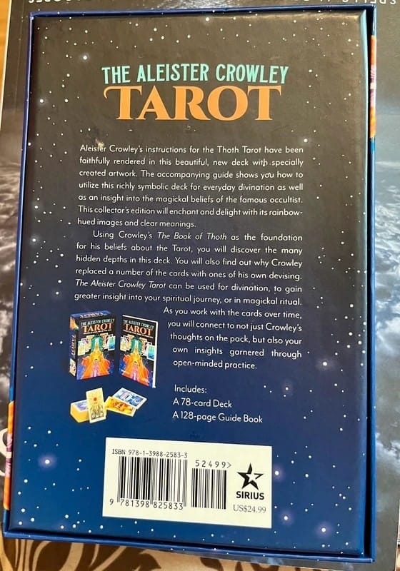 Aleister Crowley Tarot Deck Cards New Sealed Occult Divination Witchcraft