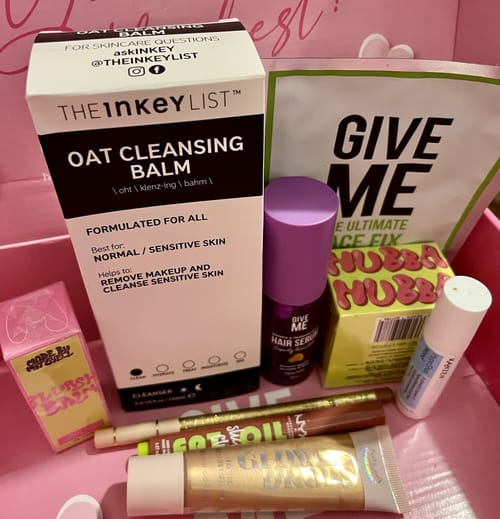Beauty Bundle Inkey List Oat Balm NYX Fat Oil Made by Mitchell MUA Glow Drops x9