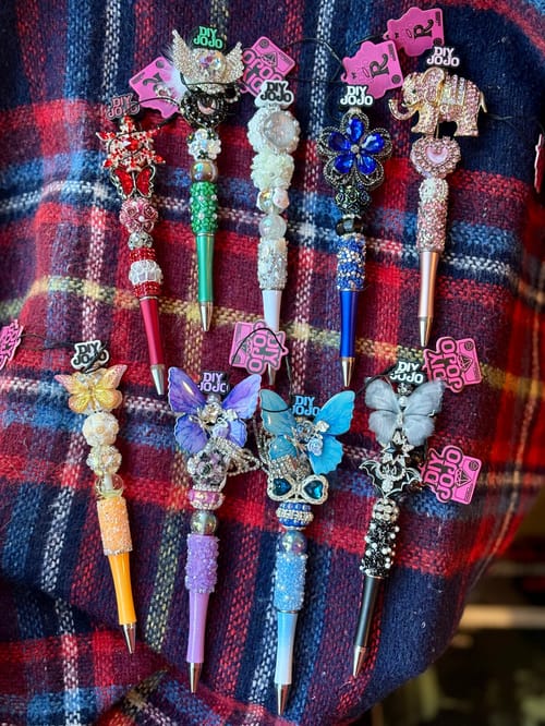 Handmade DIY JoJo Refillable Decorative Pen RARE (one of a kind)